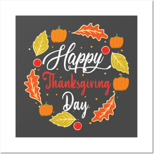 Happy Thanksgiving Day Posters and Art